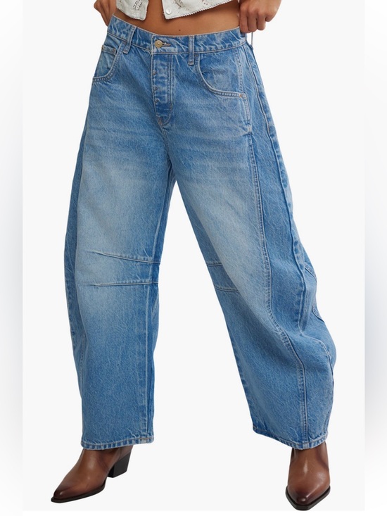 We The Free Denim - New We The Free Good Luck Mid Rise Barrel Jeans